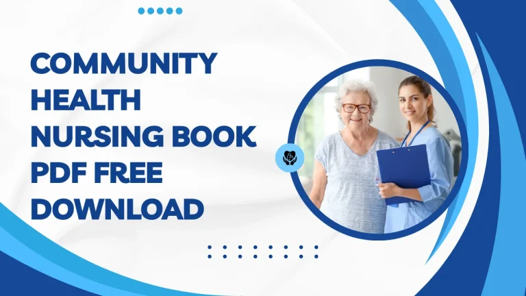 Community Health Nursing Book PDF Free Download